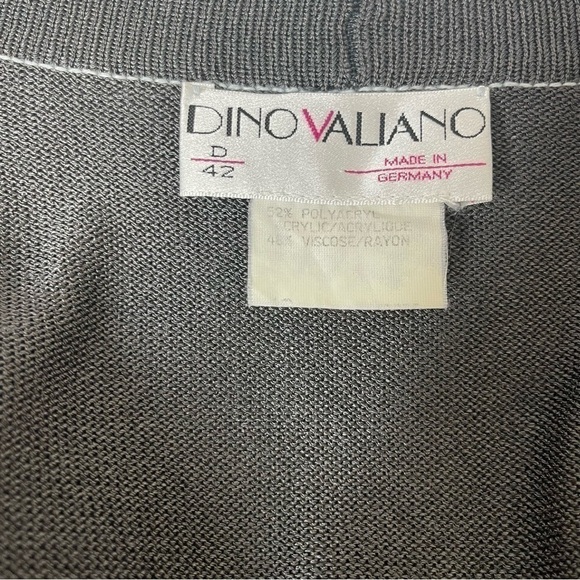 DINO Valiano Vintage Gray Longline Knit Cardigan US 10 - Picture 6 of 8